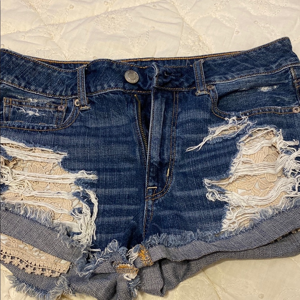 American Eagle Distressed Denim Shorts